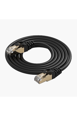 Orico CAT7 Ethernet Kablosu 100 CM Siyah Pug-C7-10