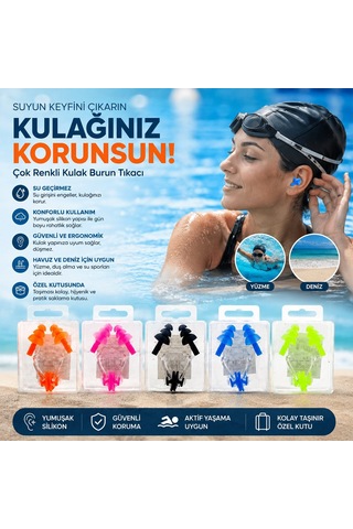 Yıldız Sport Yld-89 Plastik Kulak Ve Burun Tıkacı - Renkli- 60'li Paket