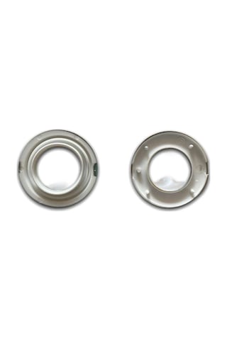 Alesta Home Metalik Gri Yuvarlak 10'Lu Perde Kapsülü 35 Mm