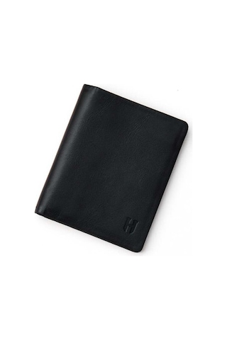 Dayton Erkek Siyah Plus Color Deri İnce Tasarım Çok Bölmeli Rfid Korumalı Cüzdan Siyah
