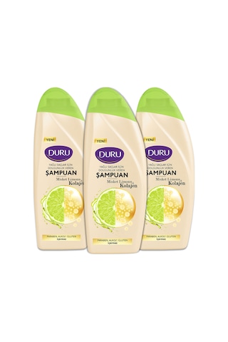 Misket Limonu&kolajen Yağlı Saçlar İçin Şampuan 3x500 Ml Tüm Saç Tipleri