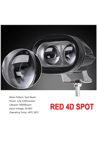 Forklift Red Spot Kırmızı Güvenlik Işığı 10-80v