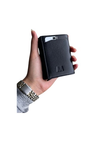 Mft Leather Hakiki Deri Erkek Mekanizmalı Cüzdan Retro 2660 Napa Siyah