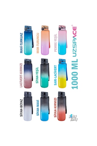 Uzspace Fiftyfifty 1000Ml Büyük Boy Çift Renk Softtouch Ff Collec