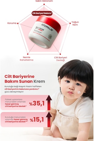 Atopik Ciltlere Özel Cilt Bariyerini Destekleyen Yoğun Nemlendirici Krem Atopalm Mle Cream 100 Ml