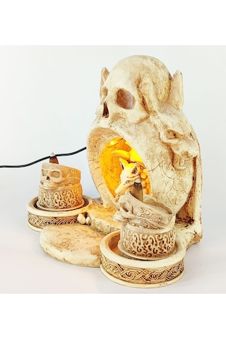 Kurukafa Işıklı Geri Akış Tütsülük Naturel