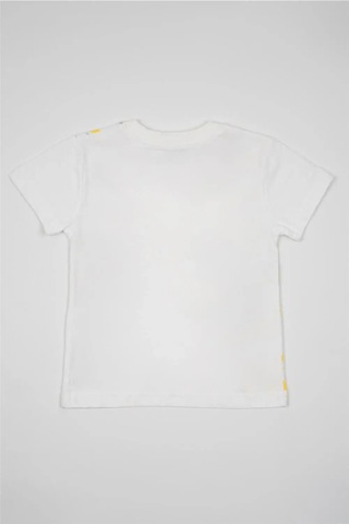 Kız Çocuk Beyaz Monna Rosa Milano Yazılı Tişört Beyaz