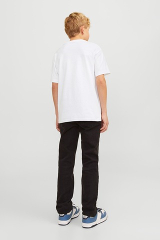 Jack & Jones Jjecaleb Varsıty Tee Ss O Beyaz Erkek Çocuk Kısa Kol T-shirt Beyaz