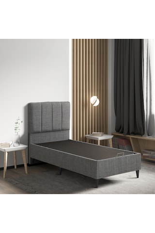 Relax Gri Baza 8 Mm + Haki Başlık Tüm Türkiye 90 x 190 CM