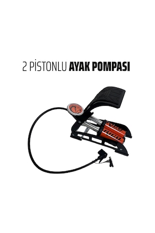Rico Lastik Şişirme Ayak Pompası Çift Piston 022-rc4075