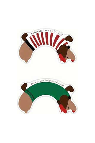 Elmpaly Yeşil Sosis Köpek Banyo Paspası - Kaymaz, Süper Emici Dekoratif Halı Yeşil