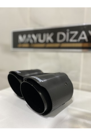 Akrapovic Karbon Egzoz Ucu Çift Çıkış 100mm Sol --mayukdizayn--