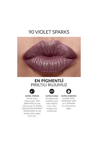 Avon Ultra Shimmer Pırıltılı Ruj Violet Sparks
