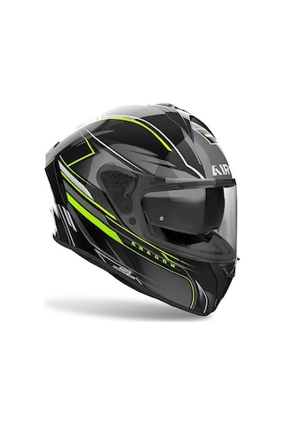 Aıroh Spark 2 Shadow Yellow Gloss Kask Siyah Sarı