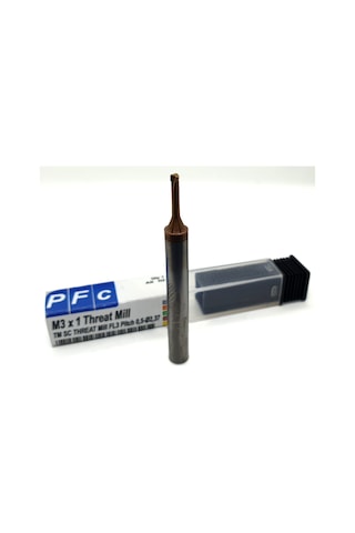 M3 KARBÜR DİŞ FREZESİ THREADMİLL CNC KILAVUZ CEKME 60HRC