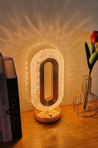 Özel Seri Doğum Günü Arkadaşa Hediye Romantik Lamba Kristal Elmas Masa Lambası Lw20