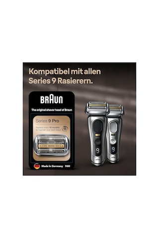 Braun Series 9 Pro Elektrikli Tıraş Makineleri İçin Tıraş Başlığı, Braun Erkek Tıraş Makineleri Series 9 Pro, 94m, Krom, 1'li Paket