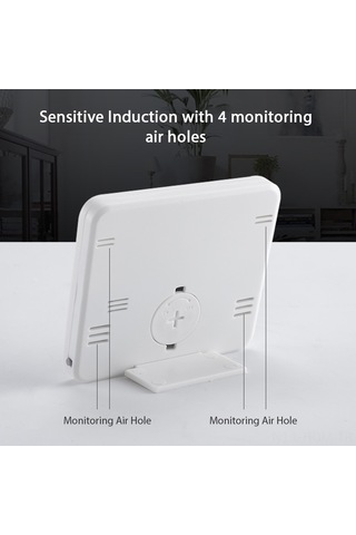 Suofeng Dijital Oda Sicaklık Nem Ölçer -10 C/70 C Ve 20%/99% Rh Aralığı, Pil İle Teslim, Abs Malzeme, Beyaz Renk