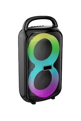 Ht-983 Taşınabilir Bluetooth Hoparlör 2 3 Hoparlör 6w Rgb Tws Destekli Extra Bass Tf Card Usb Müzik Kutusu