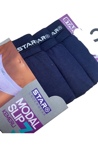Epilons Zenvial Star 109 Erkek 3'lü Modal Slip Zenviall2 Lacivert
