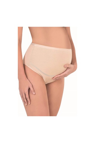 Kadın Pamuklu Likralı Hamile Lohusa Külot Ten Kompedan K23582-ten Ten Rengi