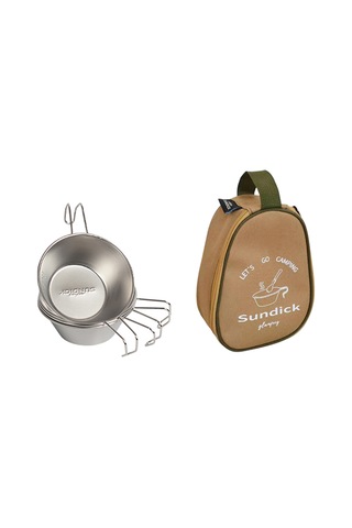 4 Adet 310ml Sierra Bardak Saklama Çantası Ile Taşınabilir Y18525br Kahverengi