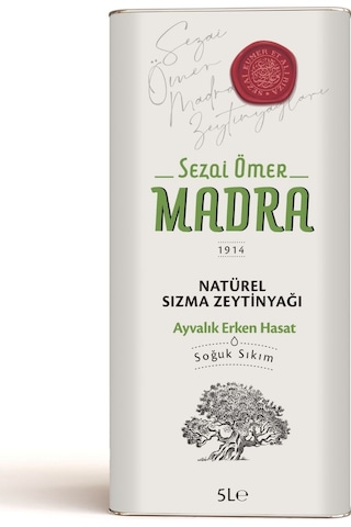 Sezai Ömer Madra 5 Lt Erken Hasat Zeytinyağı