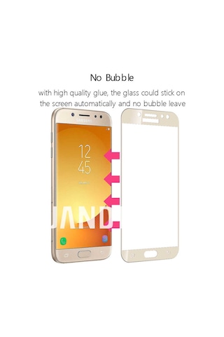 Samsung Uyumlu Galaxy J4 Zore Kenarları Kırılmaya Dayanıklı Cam Ekran Koruyucu