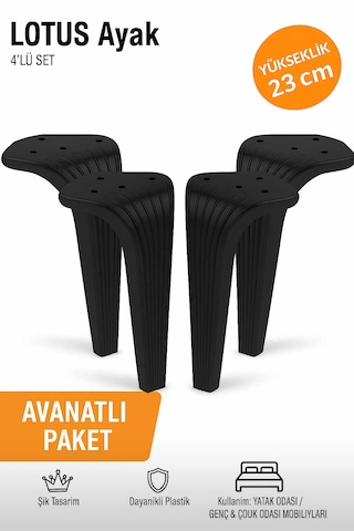 Lotus Koltuk Yatak Odası Tv Ünitesi Konsol Ve Sehpa Ofis Mobilyası Ayağı 23 Cm Odası