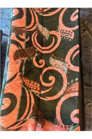 Ceritoğlu Battaniye - Iki Taraflı Çift Kişilik Desenli Ekstra Yumuşak Soğuk Geçirmez 22x180 Cm Turuncu