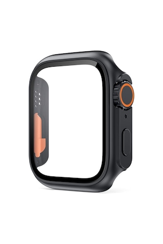 Apple Uyumlu Watch 10 Serisi 46mm Watch Ultra Görünümlü Kasa Dönüştürücü Ekran Koruyucu 25