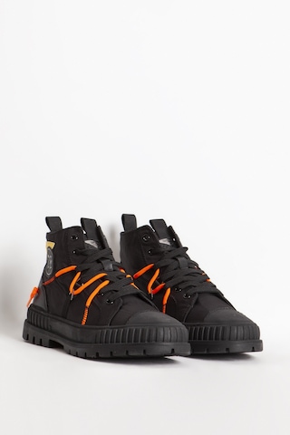 GUJA 490 Nakış Detaylı Erkek Sneaker Siyah