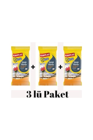 Koroplast Islak Havlu Çok Amaçlı Ferah Kokulu 30Lu X 3 Paket (20*30 Cm)