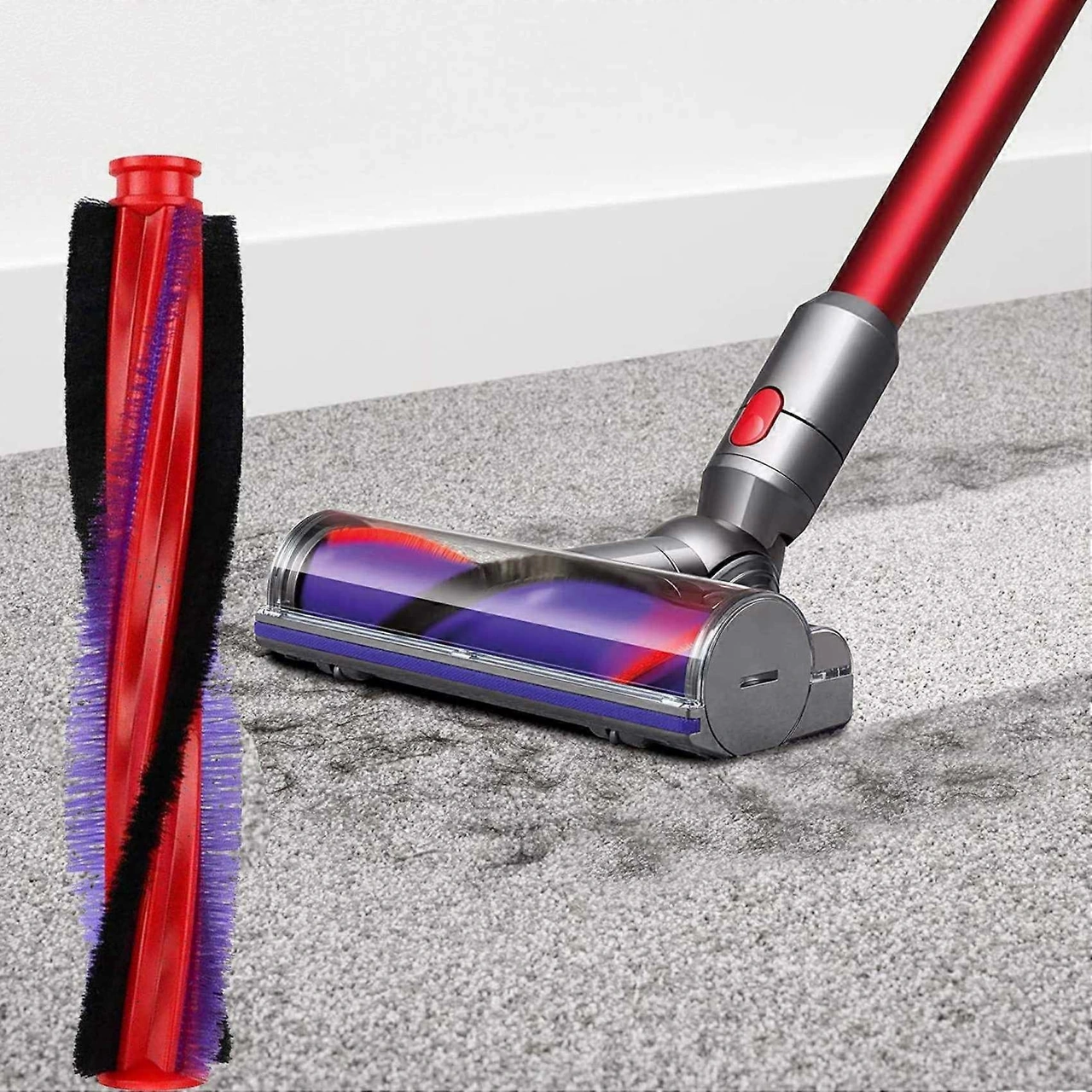 V6 Dc59 Dc62 Sv03 İçin 185mm Rulo Fırça Yedek Fırça