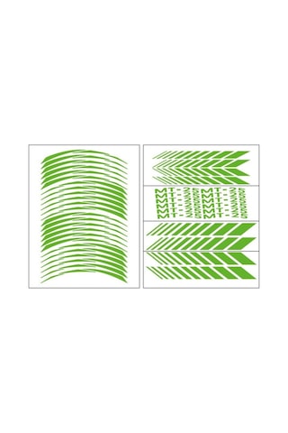 Yeni Özel Motosiklet Jant Şeridi Mt25srt001 Yeşil Reflektörlü Yamaha Mt-25 14-21 Sağ-sol/ön-arka