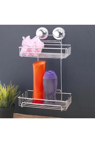 Geseus Va Kumlu Banyo Duş Sabunluk Rafı Şampuanlık Delme Vida Mat Çok Renkli