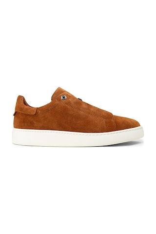 Deery Erkek Hakiki Süet Taba Renk Gizli Bağcıklı Sneaker - 04444mtbae02