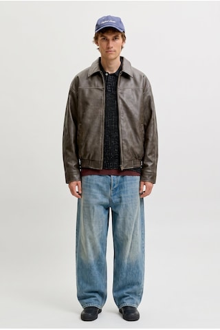 Jack & Jones Jjmarlon Pu Jacket Kahverengi