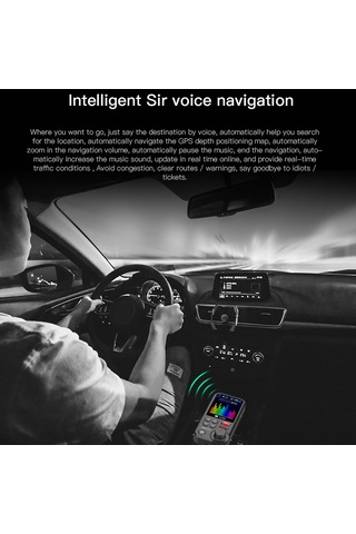 Lemestar Araç İçin Bluetooth Mp3 Çalar - Hızlı Şarj, Yüksek Ses Kalitesi, Usb/tf Kart Ve Sesli Asistan Desteği