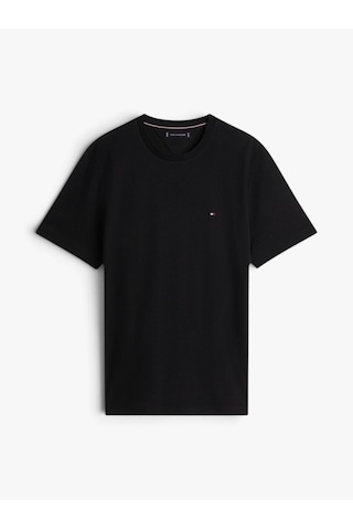 Tommy Hilfiger Lıght Interlock Tee Erkek Siyah T-shirt - Mw0mw37508