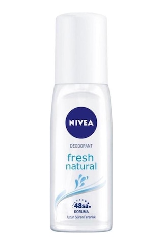 Nivea Kadın Pump Deodorant Fresh Natural 75 ML + Yüz Temizleme Köpüğü 150 ML + Nemlendirici Krem + Dudak Kremi + Çanta