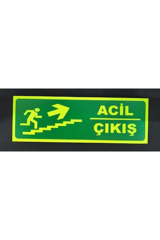 30x10 Cm Fosforlu Yangın Uyarı Levhası 30x10 Cm Fosforlu Yangın Uyarı Levhası