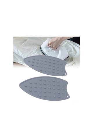 Kangvka 2 Adet Silikon Ütü Minderi, Isı Dayanıklı Koltuk/ütü Tahtası Koruyucu, Ütü Soğutucu, Yüksek Kaliteli, Temizliği Kolay, Gri Renk Gri Tarz