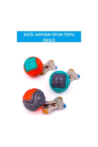 Zetconcept Sesli Köpek Topu Kendinden Sesli Köpek Oyuncağı