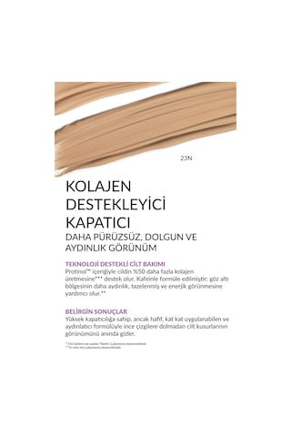 Avon Anew Düzgünleştirici Ve Tazeleyici Likit Kapatıcı 12 ML 23n Creamy Natural 0