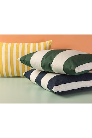Porland Chantilly Çizgili Laci Yastık 50x50cm Sku: Smg8690010218247