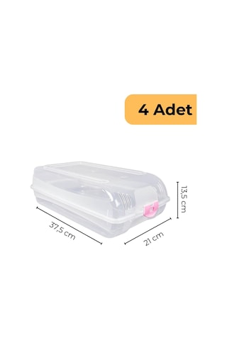 Bay Ayakkabı Koruma Kutusu, 4'lü Set Çok Renkli