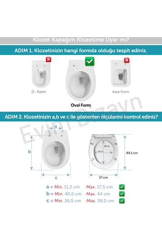 Aqua Bagno Largo - Yavaş Kapanan Klozet Kapağı - Duroplast