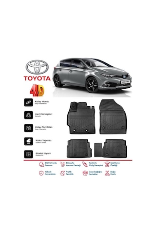 Toyota Auris 2013 Ve Sonrası 5d Premium Havuzlu Oto Paspas