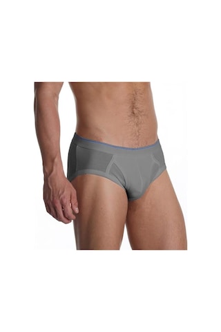 Çift Kaplan Elastanlı Erkek Slip Külot 887 Gri